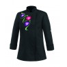 CHAQUETA SE&Ntilde;ORA EGOCHEF BLACK FLOWERS